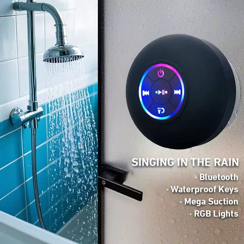 SINGING IN THE RAIN  
- Bluetooth  
- Waterproof Keys  
- Mega Suction  
- RGB Lights