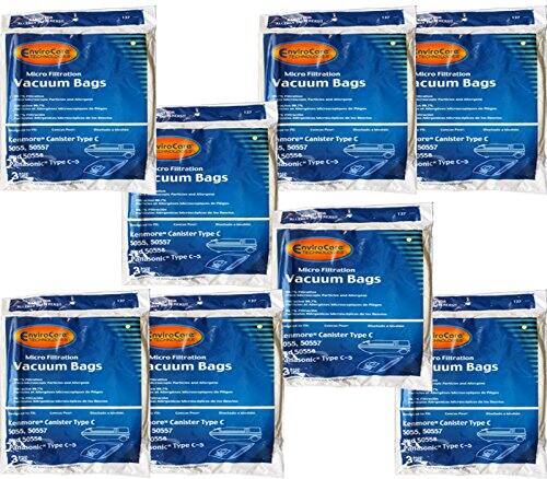EnviroCore Micro Filtration Vacuum Bags  
Kenmore Canister Type C-3  
50557 50556