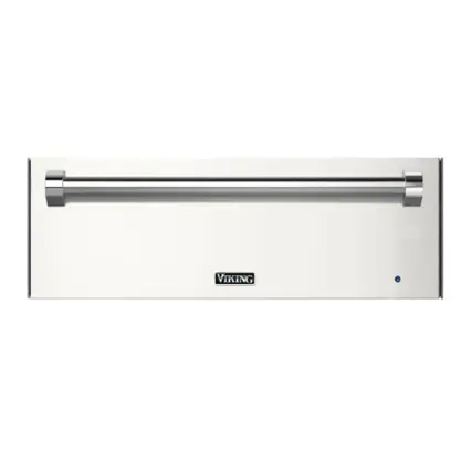Front. Viking - 30"W. Warming Drawer-Pure White - Pure White.