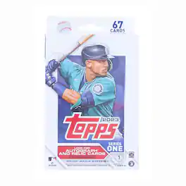 MLB 2023 Topps Baseball Series 1 Hanger Pack | 67 Cards - Blue
