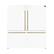 Angle. Forno Appliances - 60 in. Wide Milano 34.4 Cu. Ft. Freestanding Dual Bottom Freezer Refrigerator - White.