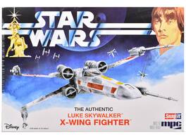 Skill 2 Snap Model Kit Luke Skywalker X-Wing Fighter "Star Wars: A New Hope" (1977) Movie 1/63 Scale Model by MPC - Multicolor