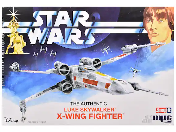 STAR WARS
THE AUTHENTIC
LUKE SKYWALKER X-WING FIGHTER
FOR AGES 10 TO ADULT
Snapit
MODEL KIT
mpc
MODELE REDUIT