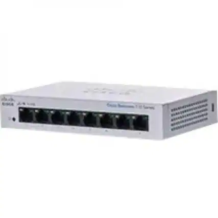 Front. Cisco Consumer Products - Cisco 110 CBS110-8T-D Ethernet Switch - 8 Ports - 2 Layer Supported - 4.13 W Power Consumption - Twisted Pair - Desktop - Unknown.