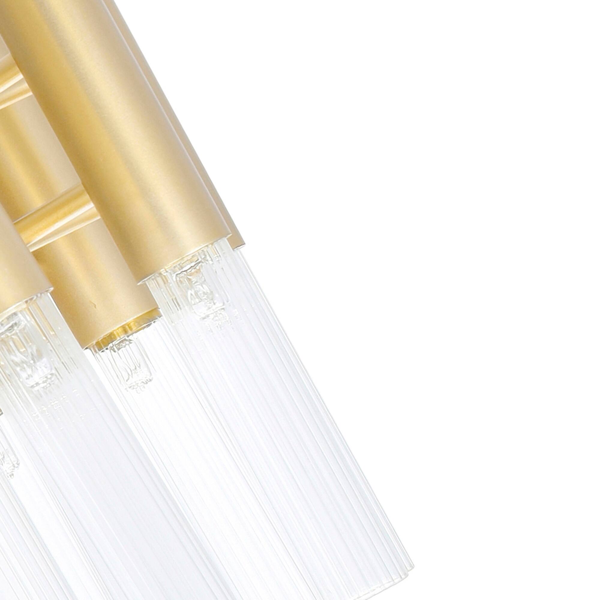 Back. CWI Lighting - Orgue 6 Light Sconce With Satin Gold Finish - Satin Gold.