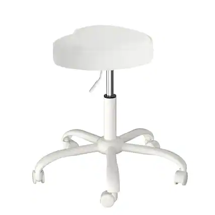 Front. Winado - Rolling Stool with Wheels, Hydraulic Massage Chair, Heart-Shaped Adjustable Salon Stool, Swivel Stools for Hair Stylist - White.