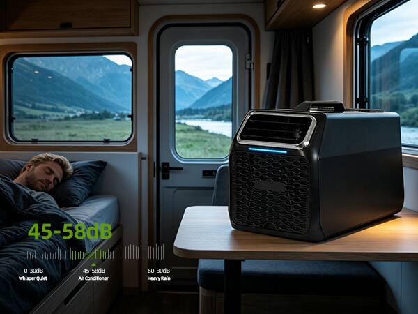 45-58dB  
0-30dB whisper Quiet  
45-58dB Air Conditioner  
60-80dB Heavy Rain