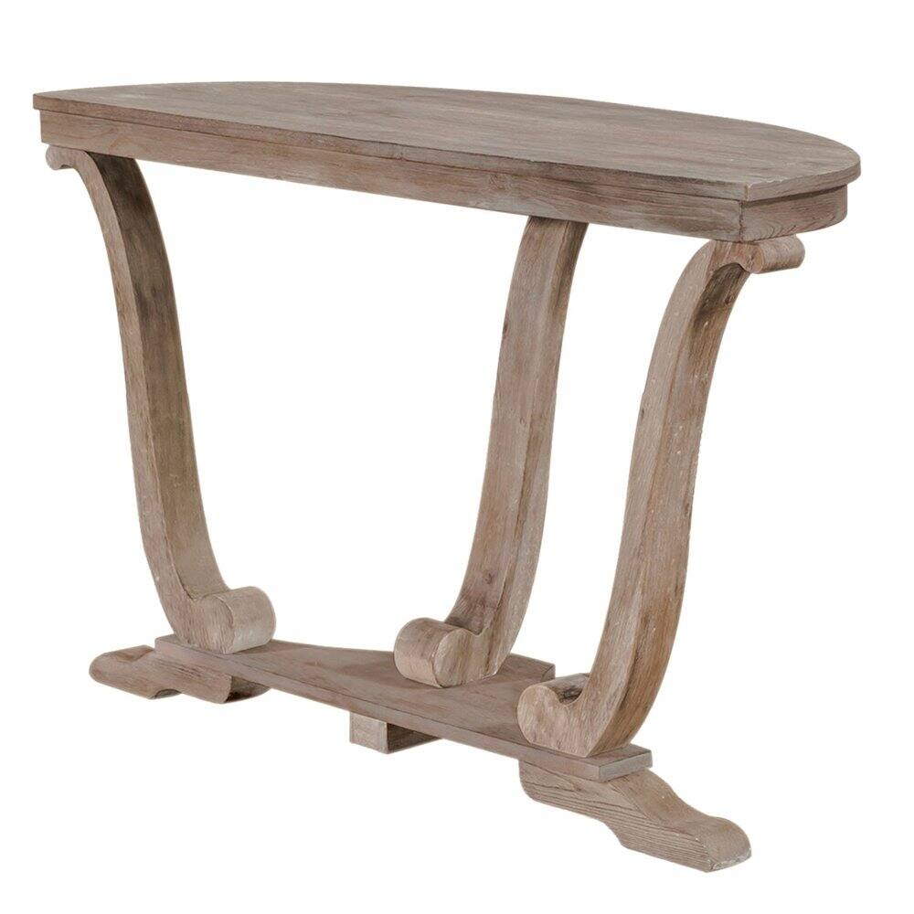 Alt View 3. Liberty Furniture Industries - Greystone Mill Sofa Table in Stone White Wash w/ Wirebrush Distressing - Gray.