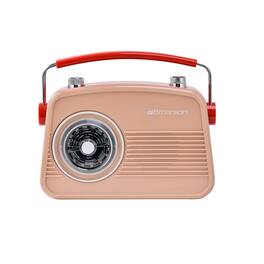 Emerson - Portable Bluetooth® Retro Radio with Built-in Rechargeable Battery