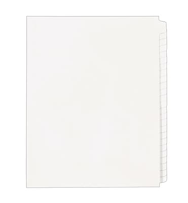 Front. Avery - Legal Blank Paper Dividers Unlaminated Tabs, Letter Size, 25/Pack - White.