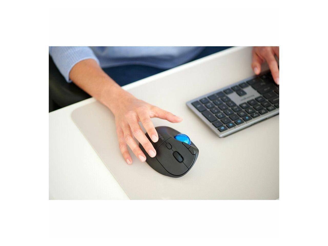 Alt View 9. Kensington - Kensington KB535 Wireless Keyboard, Bluetooth/2.4GHz, Full-Size, Quiet Keys, Copilot Hotkey, Windows (K75408NA) - Black.