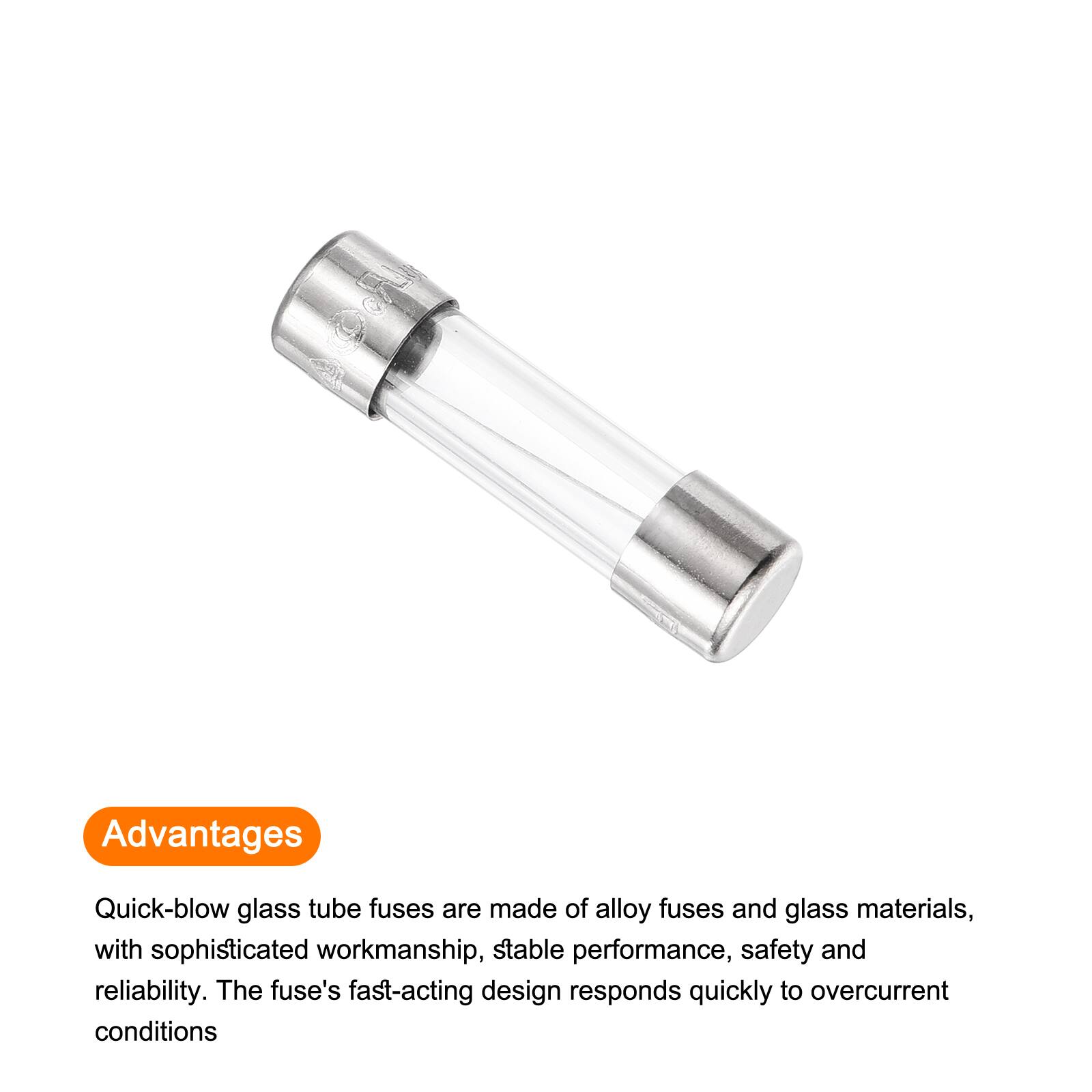 Advantages

Quick-blow glass tube fuses are made of alloy fuses and glass materials, with sophisticated workmanship, stable performance, safety and reliability. The fuse's fast-acting design responds quickly to overcurrent conditions