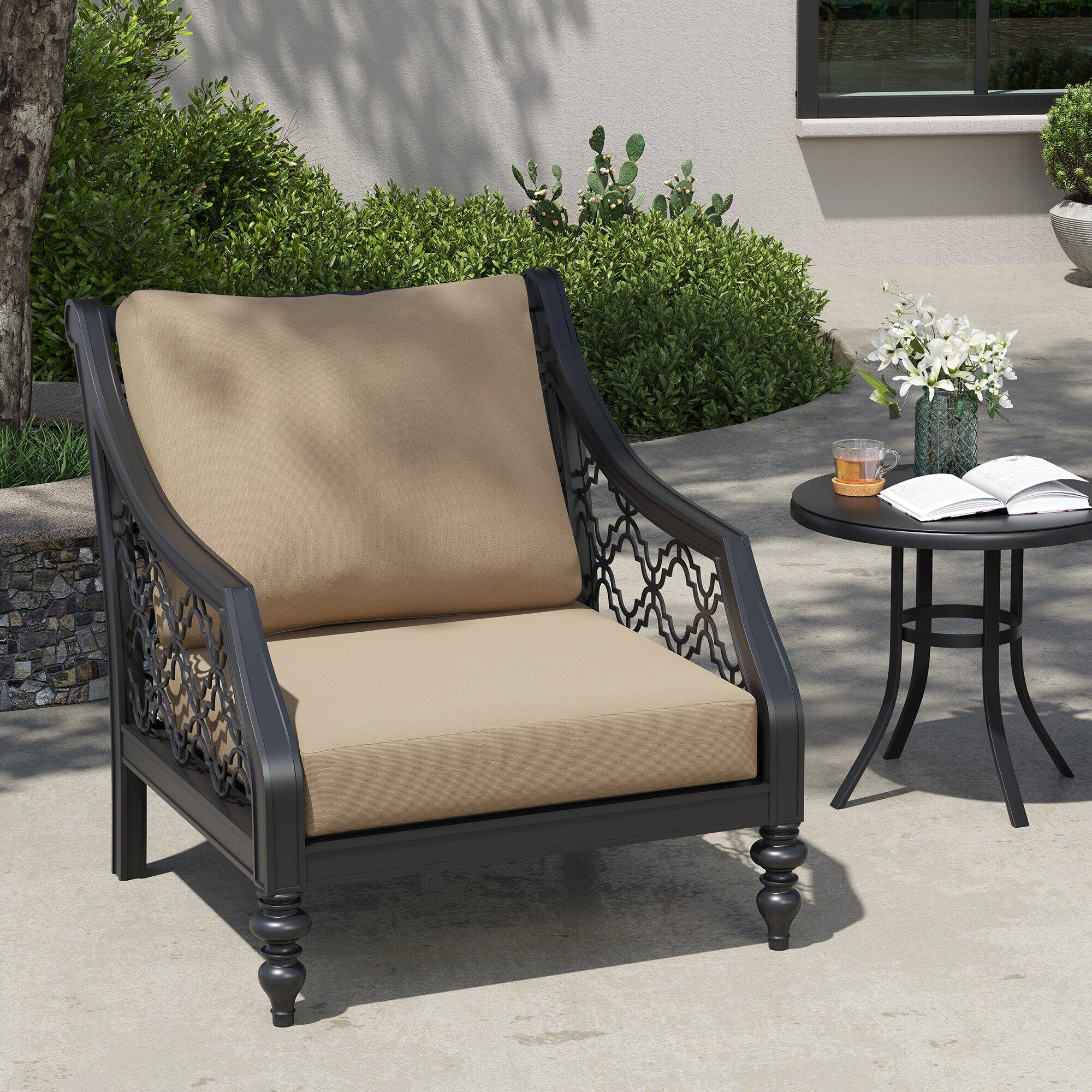 Angle. Crestlive Products - Crestlive Products Outdoor Deep Seat Cushion Removable Cover - Beige.