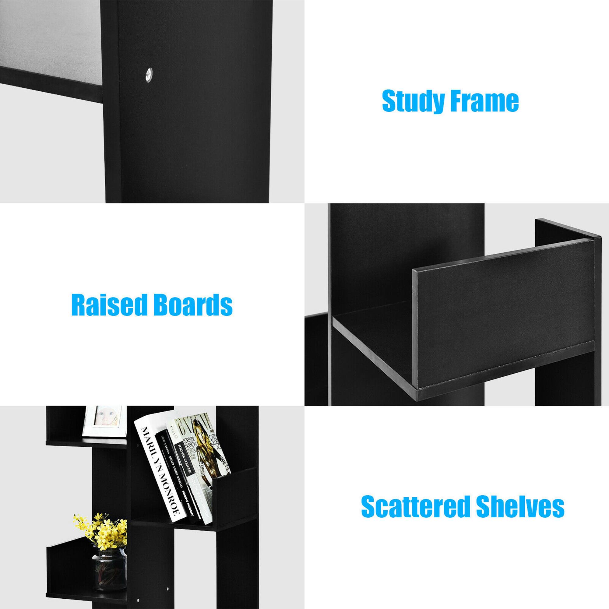 Study Frame, Raised Boards, Scattered Shelves