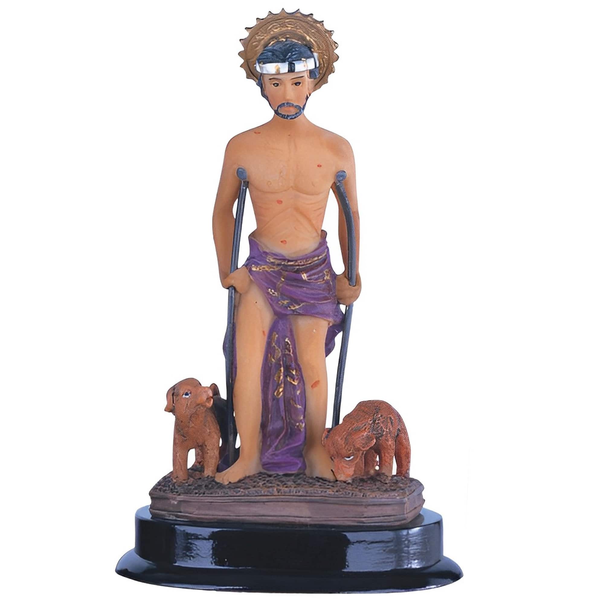 FC Design - 5"H Saint Lazarus Lazarus of Bethany Holy Figurine Statue Office Desk Tabletop Home Decor Gift - Multi-Color