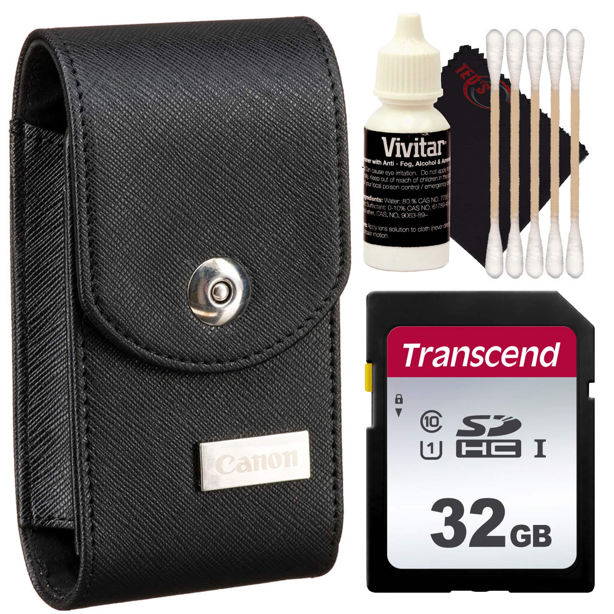 Genuine Canon Camera Case for Canon SX740 with All You Need Accessory Bundle - Black