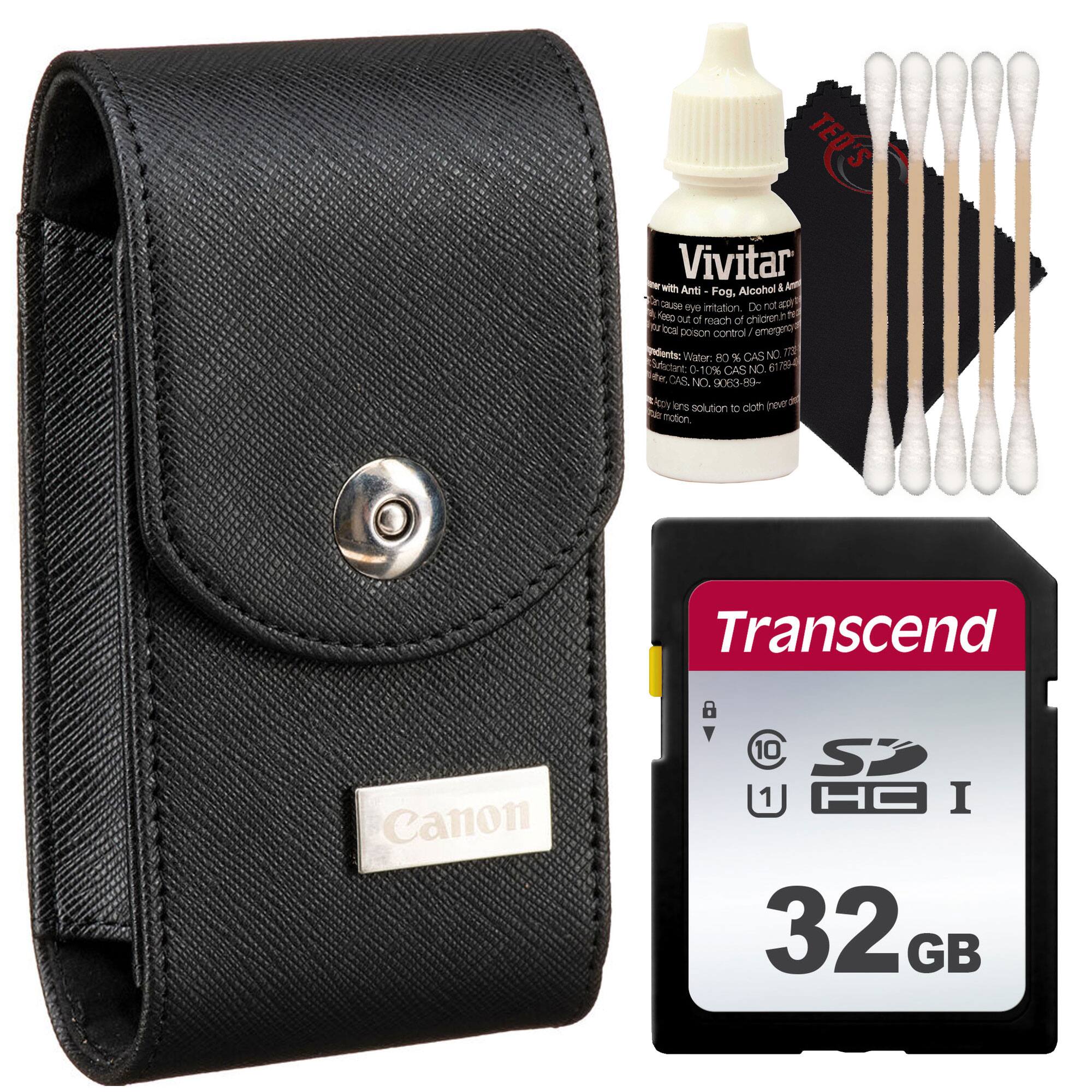 Genuine Canon Camera Case for Canon SX740 with All You Need Accessory Bundle - Black