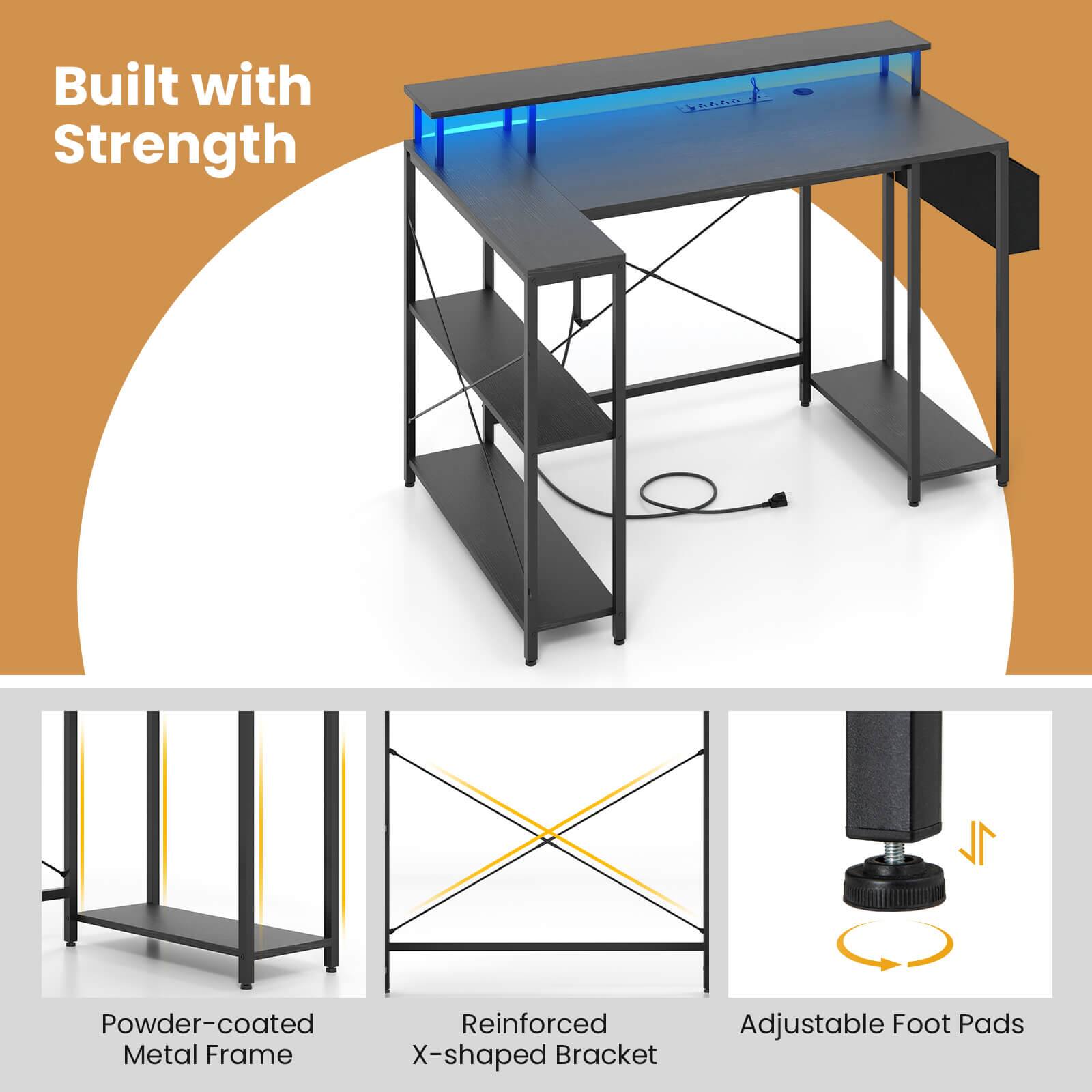 Built with Strength

Powder-coated Metal Frame

Reinforced X-shaped Bracket

Adjustable Foot Pads