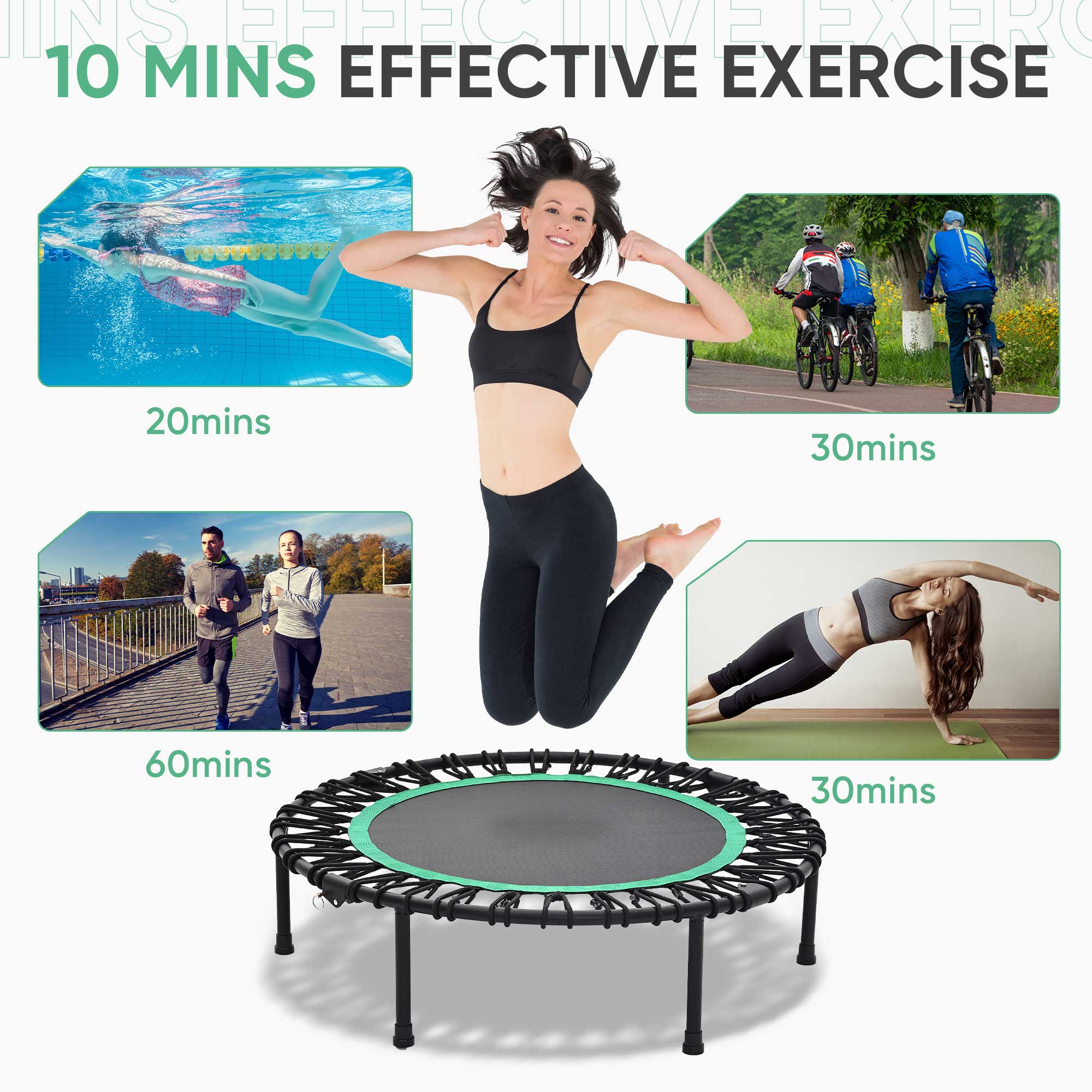 INS EFFECTIVE EXERCISE  
10 MINS EFFECTIVE EXERCISE  
20mins  
30mins  
60mins  
30mins
