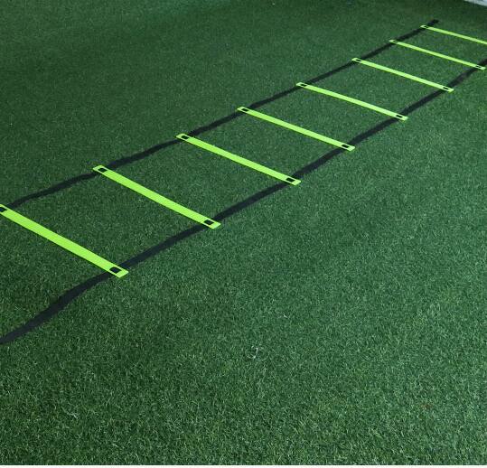 Alt View 2. HolaHatha - HolaHatha 20 Ft 12 Rung Yellow Adjustable Sports Agility Fitness Training Ladder - Yellow.