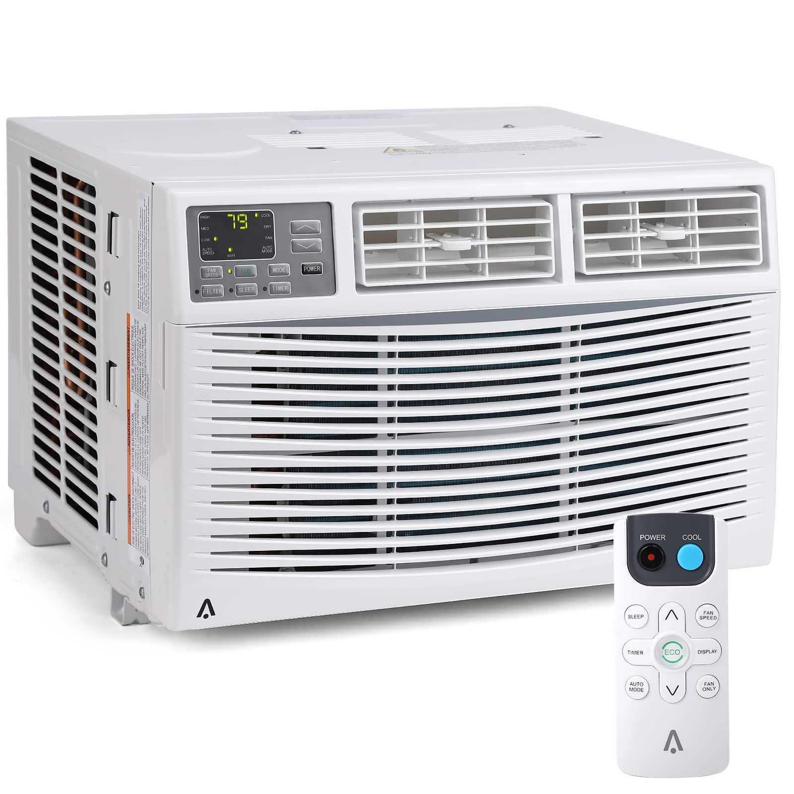 Acekool - 8000 BTUs Window Air Conditioner for Home and Office Use with Wifi - White