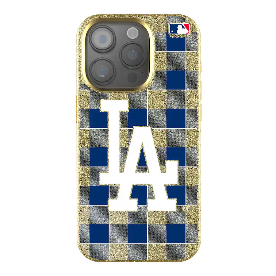 Keyscaper MLB Los Angeles Dodgers Plaid Bling iPhone Case 15 Pro Max ...