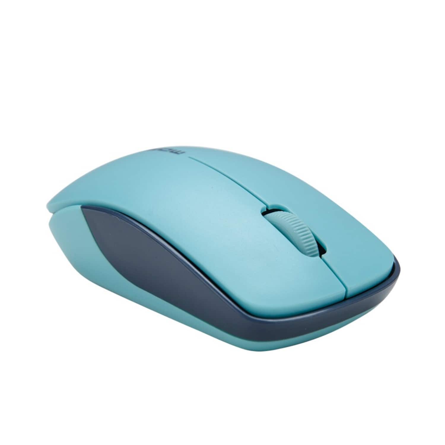 SaharaCase - Wireless Mouse | Smooth Scroll | Comfort Fit | USB & Type C Adapter | Navigate Series - Wireless - Blue/Light Blue