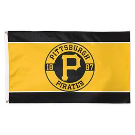 WinCraft - Pittsburgh Pirates 3' x 5' Applique Flag - Multicolor