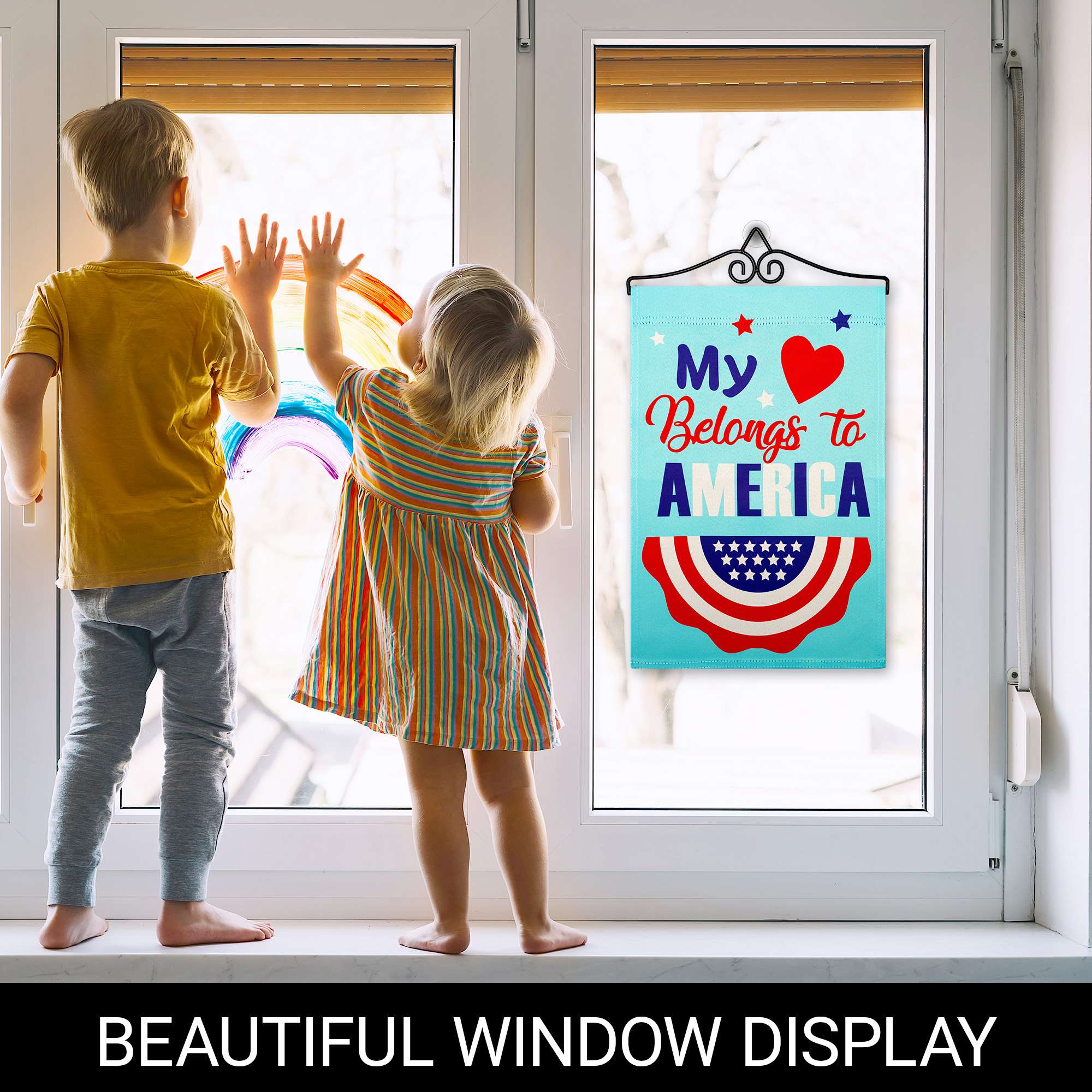 My Belongs to AMERICA BEAUTIFUL WINDOW DISPLAY