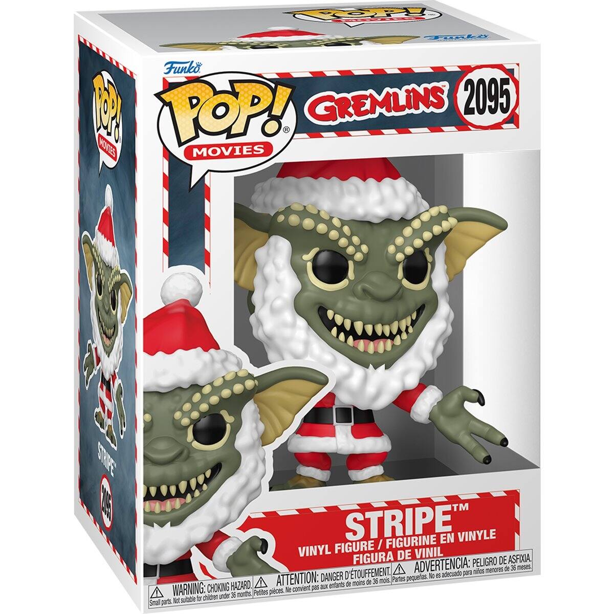 pop! MOVIES Funko MINUTED Funko COM POP!! GREMLINS 2095 MOVIES MOVIES

STRIPE / FIGURINE EN VINYLE VINYL FIGURE DE VINIL FIGURA ADVERTENCIA: PELIGRO DE ASFIXIA, menores de 36 meses, D'TOUFFEMENT, adecuado para nios ATTENTION: DANGER Partes pequerias. No 5 de moins de 36 mois, WARNING: CHOKING HAZARD, convient pas aux enfants Petites pieces. Me under 36 months Not suitable br children Small parts.