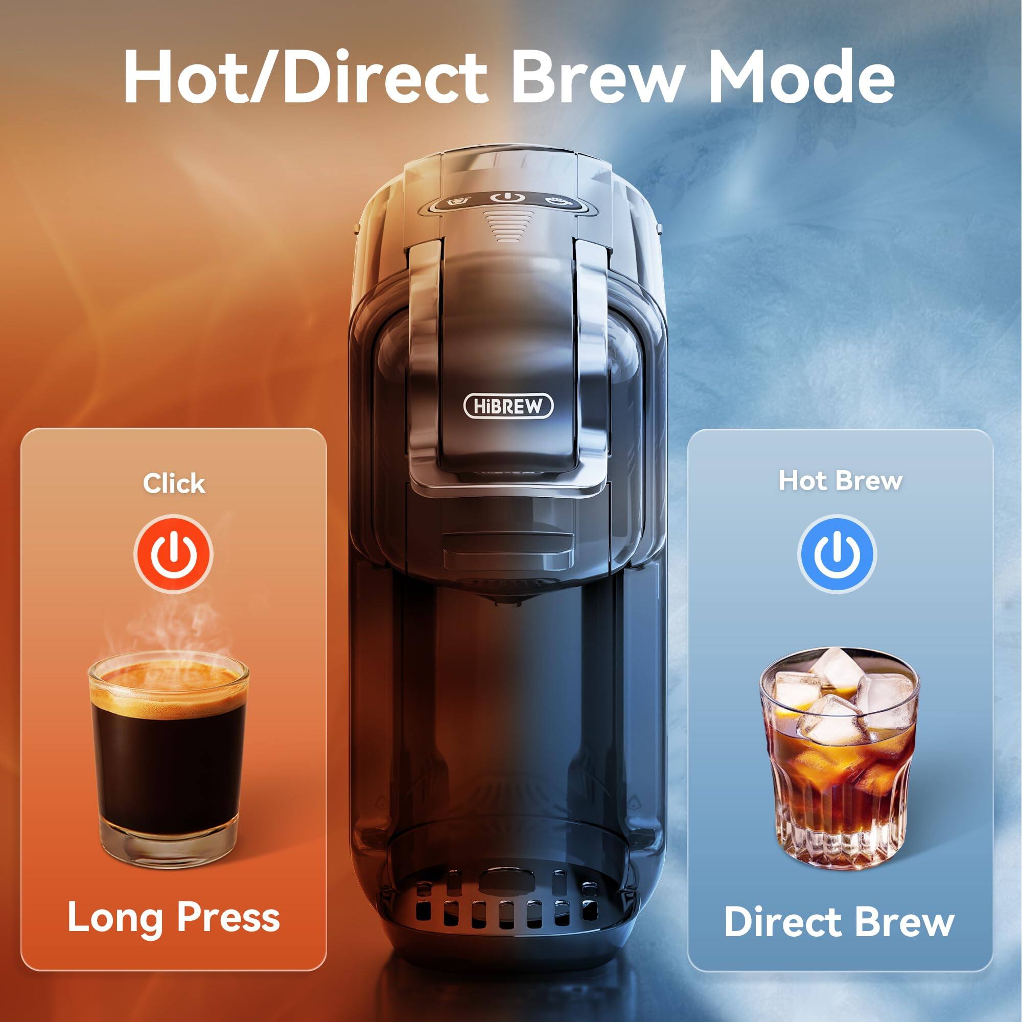 Hot/Direct Brew Mode

Click  
Long Press

Hot Brew  
Direct Brew