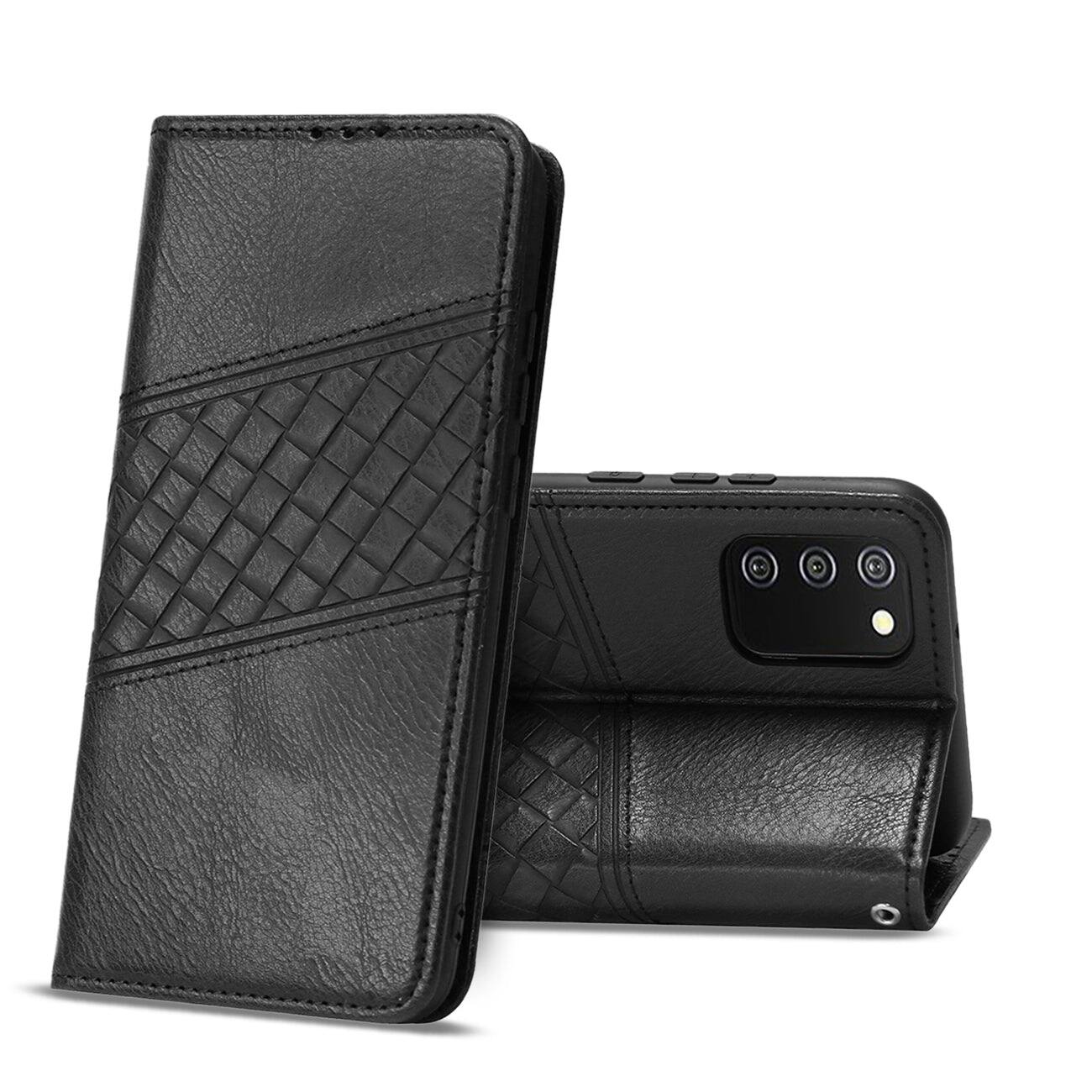 Reiko - Samsung Galaxy A02S 3-In-1 Wallet Case In - Black