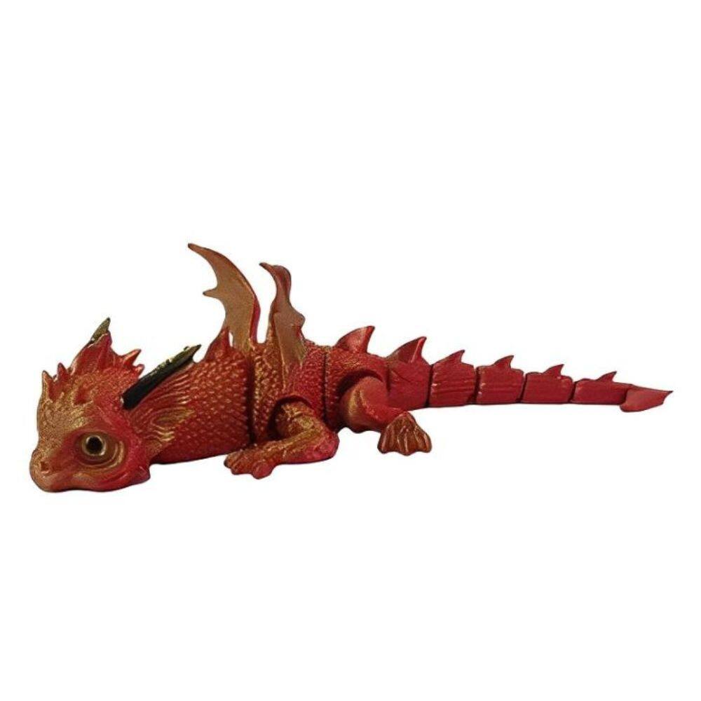 FC Design - 7"W 3D Dragon Lying Figurine Statue Office/Computer Desk Tabletop Medieval Gaming Home Decor Gift - Multi-Color