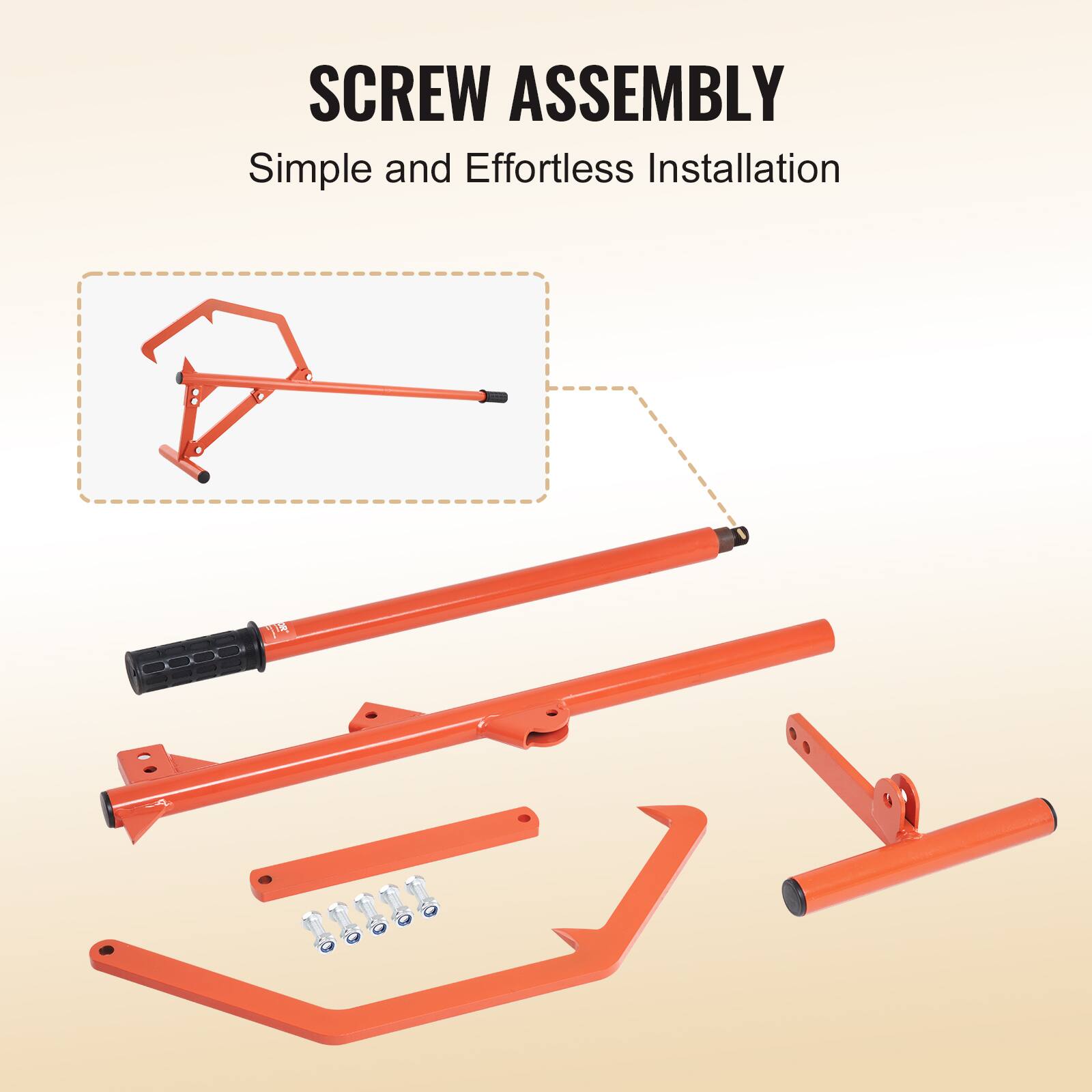 SCREW ASSEMBLY  
Simple and Effortless Installation