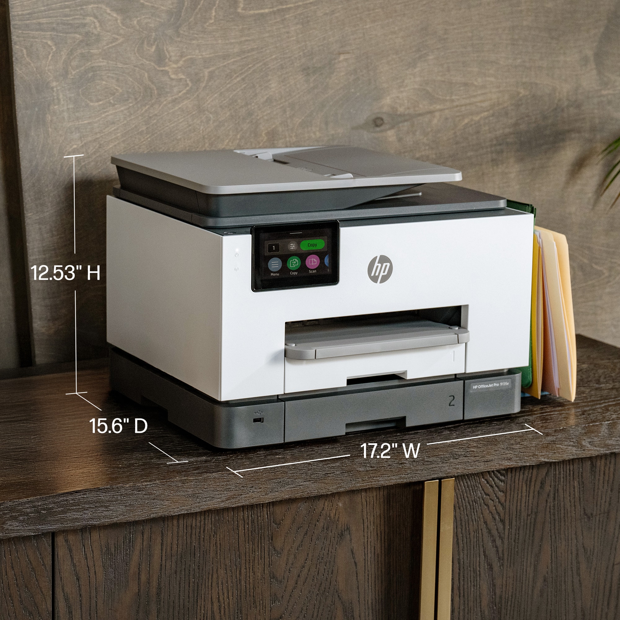 12.53" H
15.6" D
17.2" W