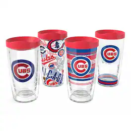 Tervis - Chicago Cubs Four-Pack 16oz. Classic Tumbler Set - Multicolor