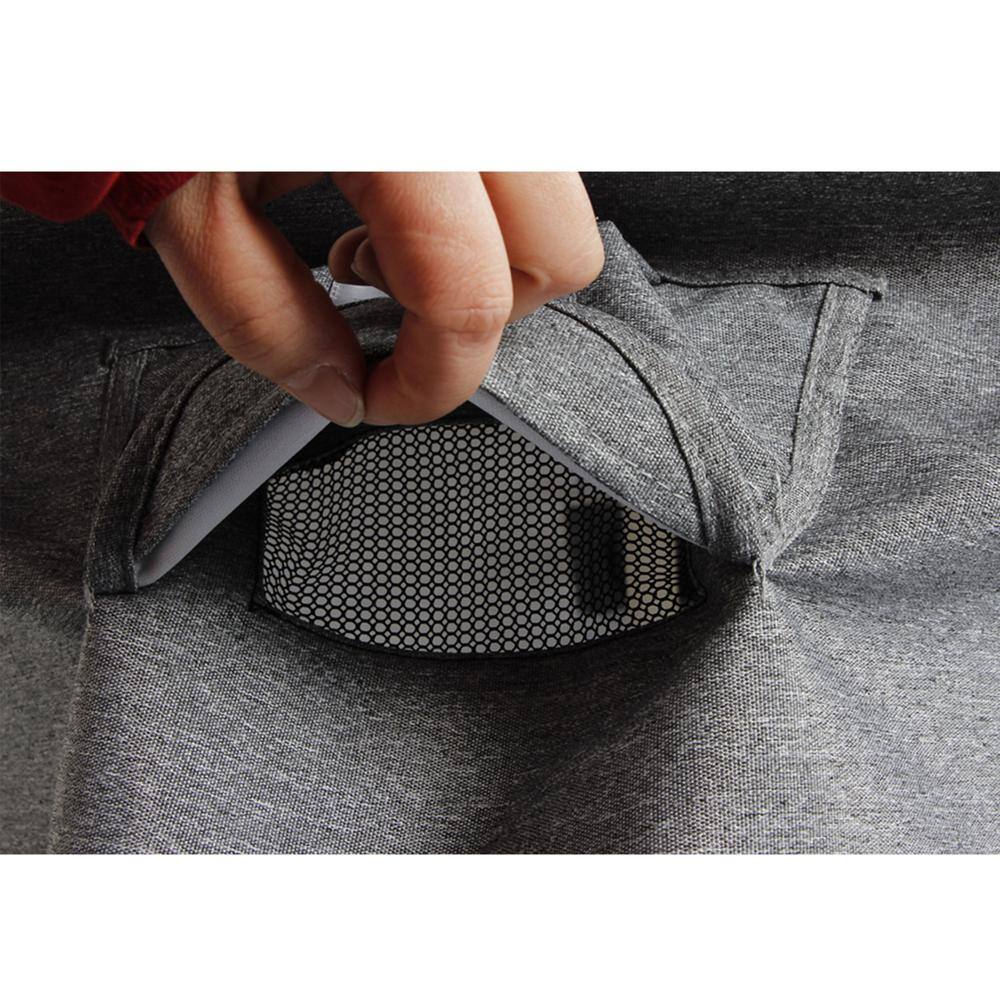 Alt View 5. Seal Shield - Platinum 3-Layer Water Resistant Outdoor Dining Set Cover - Grey Melange - Grey Melange.