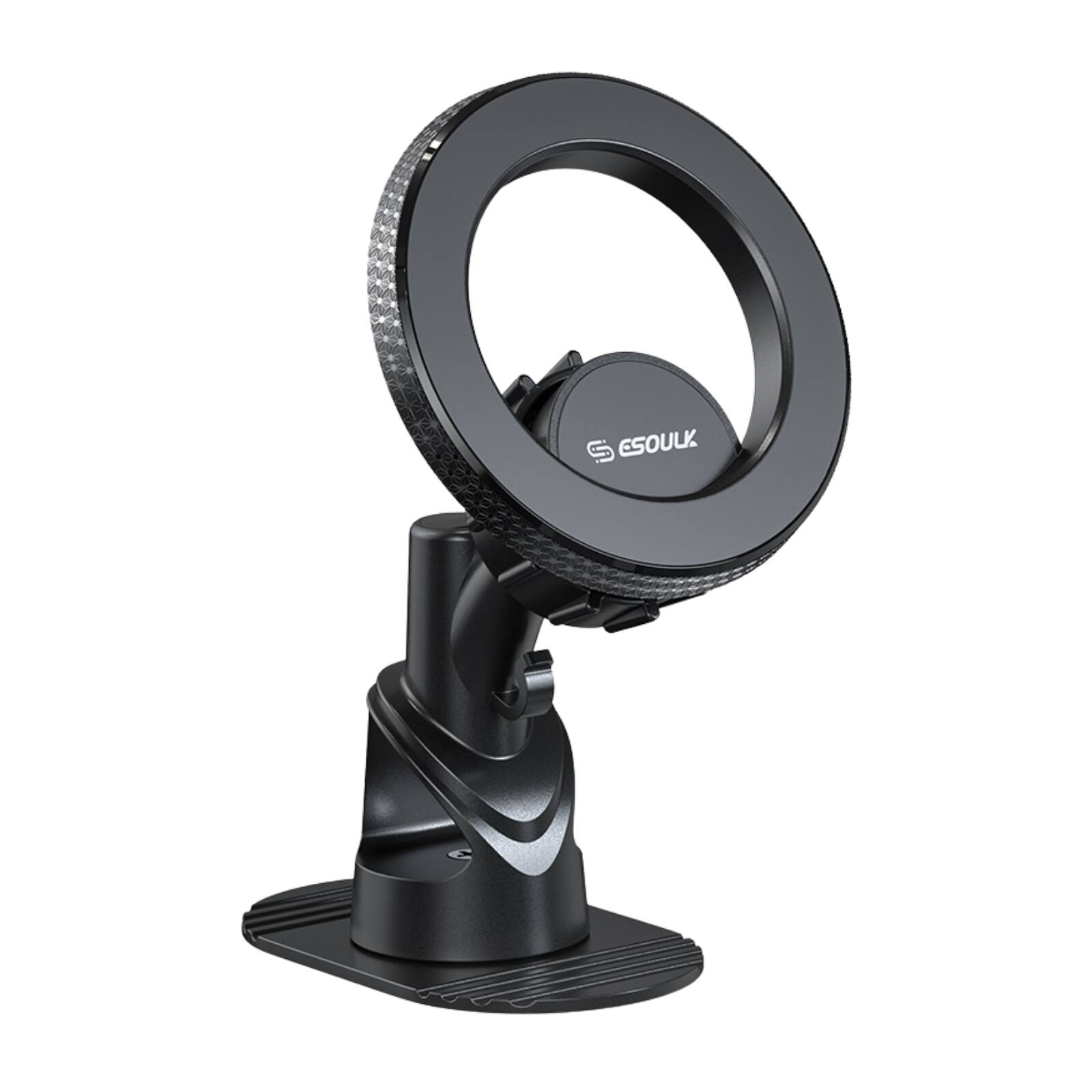 Alt View 5. Esoulk - Magnetic Car Dashboard Holder iPhone 17 Pro Max Samsung S26 Ultra Smartphone Mount Magsafe Compatible - Black.