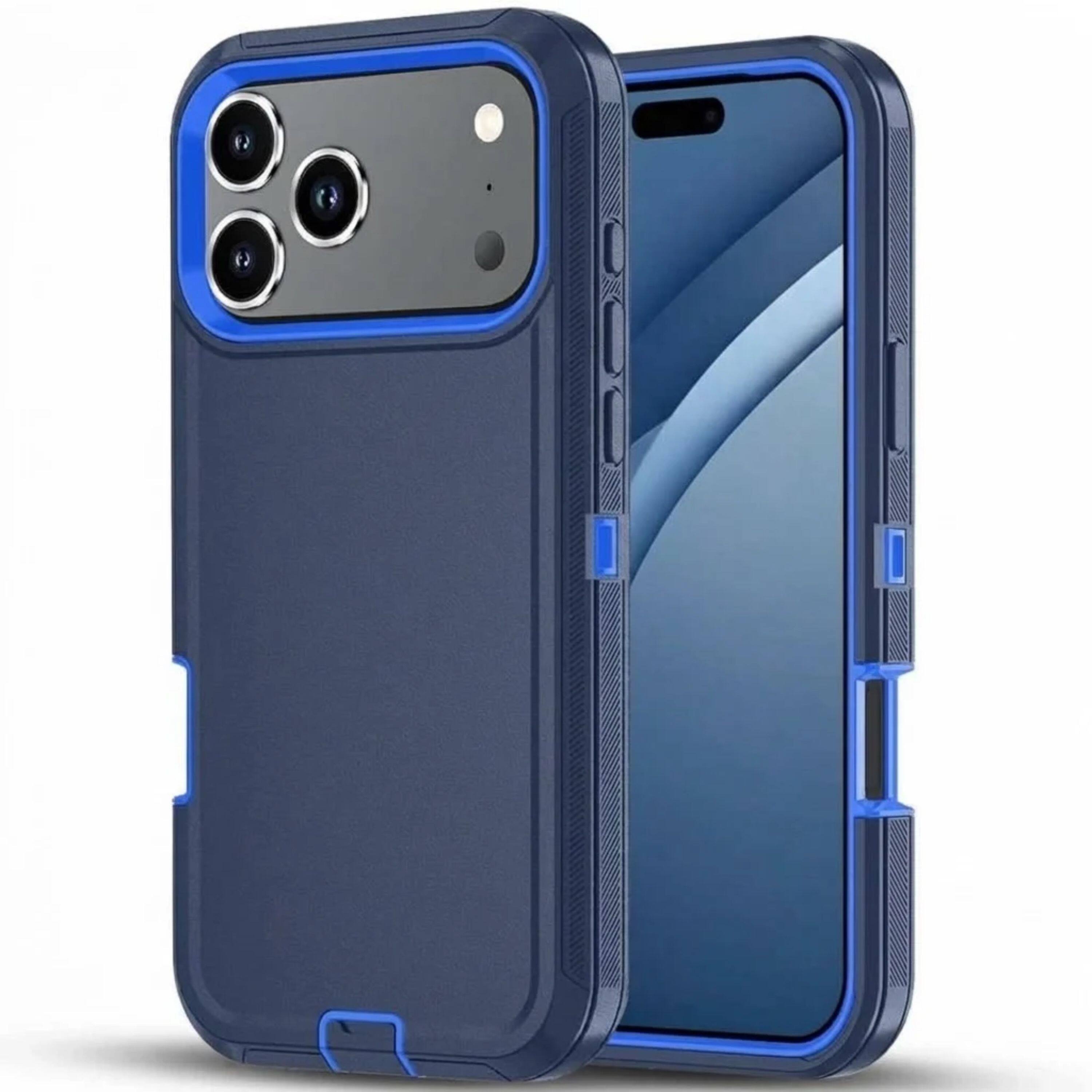 Front. Kitcheniva - Premium Shockproof Phone Case For iPhone 18 Pro Max Navy / Blue - Navy Blue.