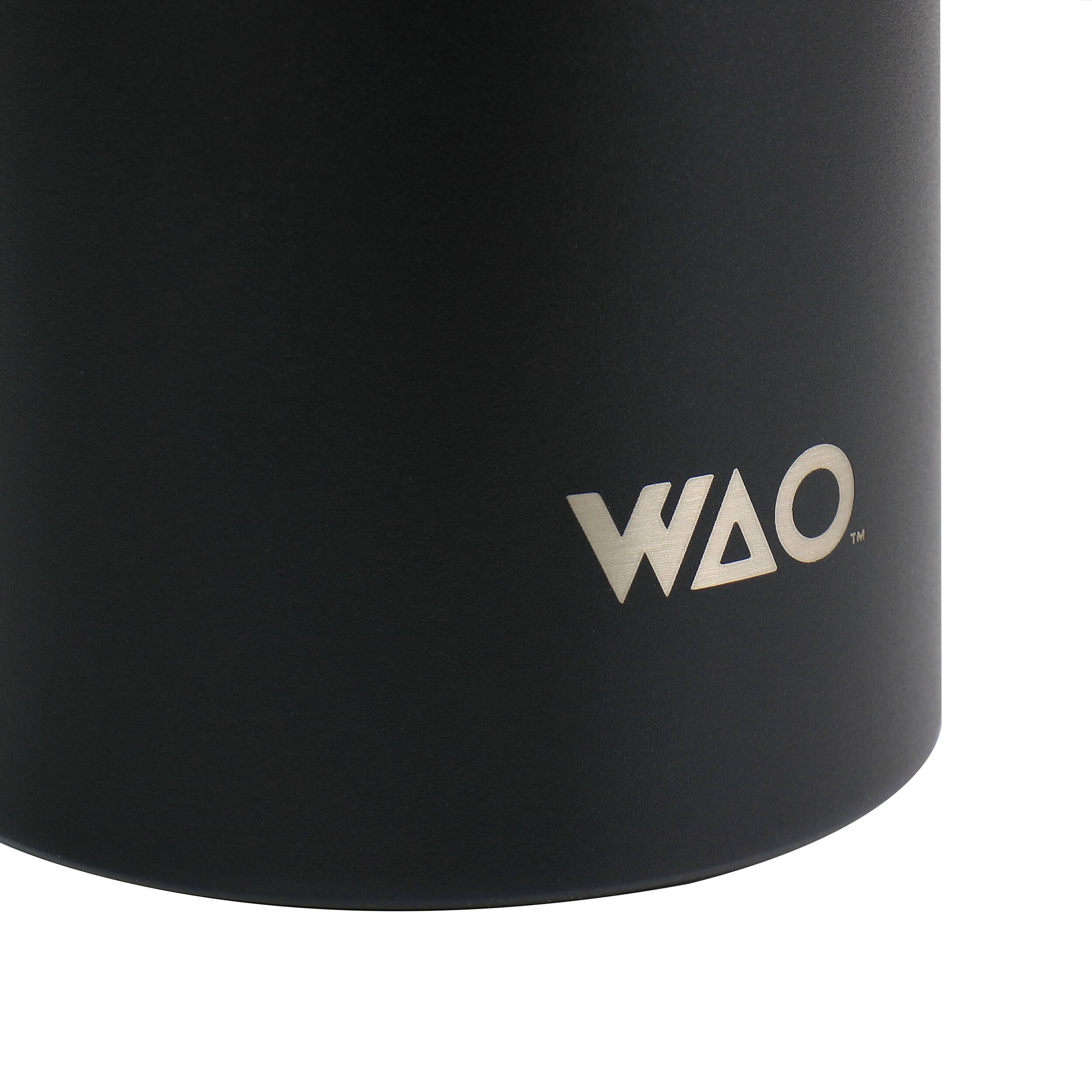 Alt View 3. Gibson - WAO 38 oz. Thermal Bottle with Lid in Matte Black - Black.