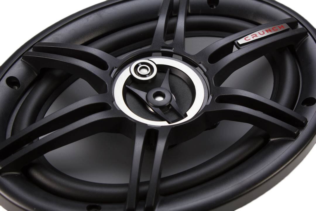Alt View 2. Crunch - Crunch 400 Watts 6 x 9 Inches 3-Way 4-Ohm Coaxial CS Speakers, Black | CS-693 - Black.