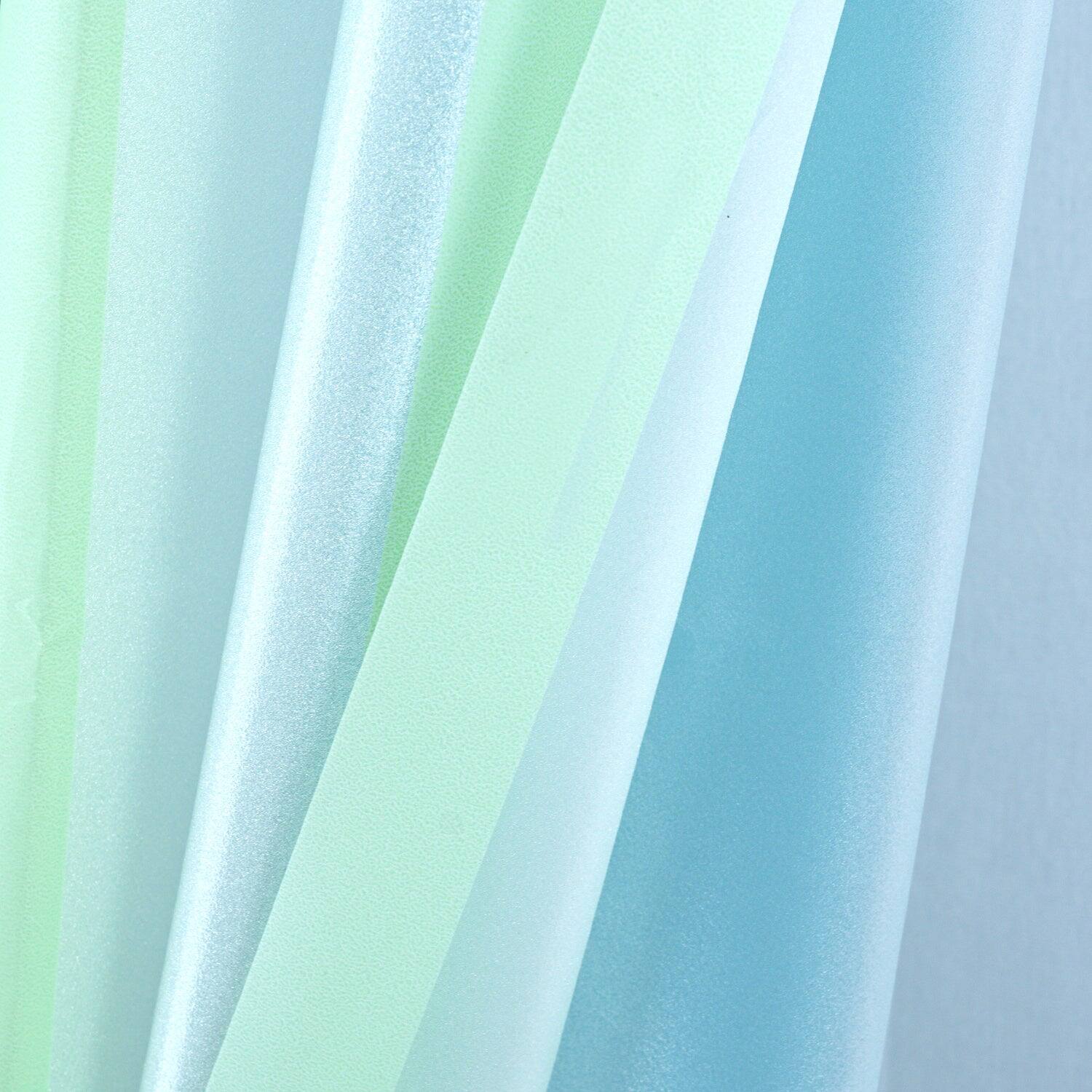 Back. RT Designers Collection - RT Designers Collection 90 GSM Printed Peva Glit Evan Shower Curtain Seafoam 70" x 72" Seafoam - Seafoam.