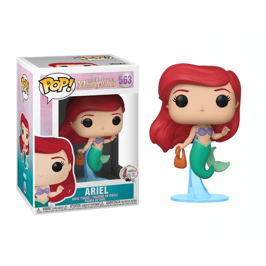 Disney The Little 563 M POP! Mermaid Mio 30 - Ariel en Vinyl Figure / Figurine en Vinyl Figura de Vinil AGFRA Advertencia: Peligro E A  + . - DeIOUFHment vias - Attention Danger pga B. A n - F Marning 2000 Nor - +  - A - - - Pit t a - unet