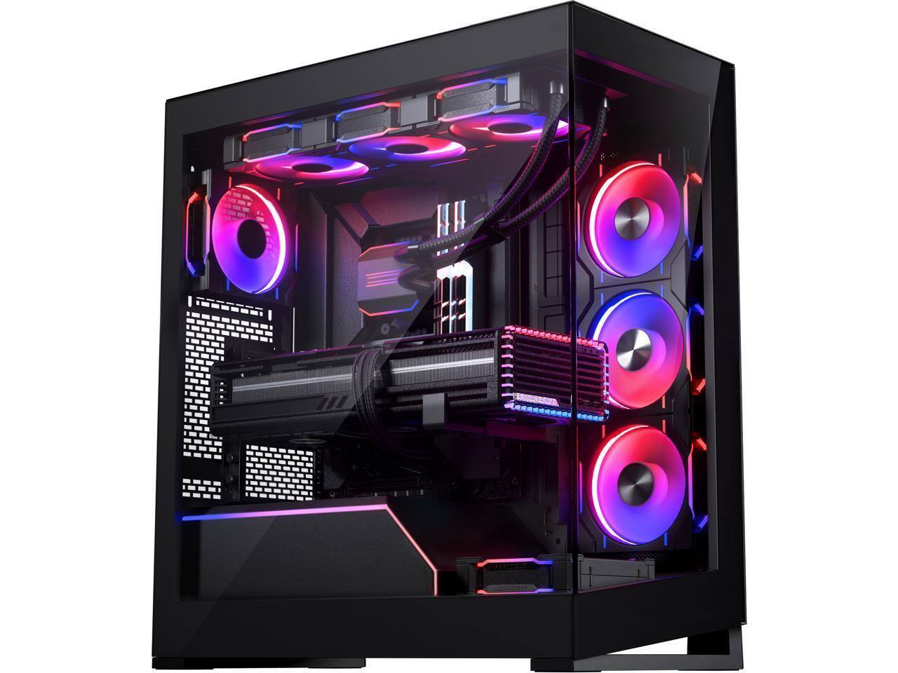 Angle. Phanteks - Phanteks NV5 MK2, Mid-Tower Chassis with RGB, Tempered Glass, 8 Fan Slots, Black - Black.