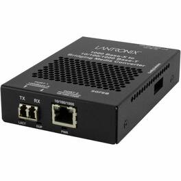 Lantronix - SGFEB1039-130 Transceiver/Media Converter - 1 x Network (RJ-45) - 1 x LC Ports - Multi-mode - 850 nm Fiber - Black