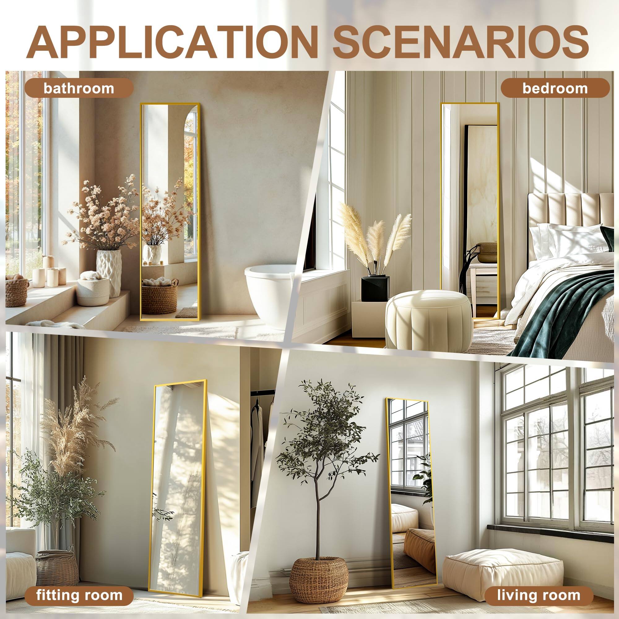 APPLICATION SCENARIOS

bathroom

bedroom

fitting room

living room