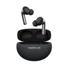 Front. OnePlus - Buds Pro 3 True Wireless Noise Cancelling Earbuds - Midnight Opus.