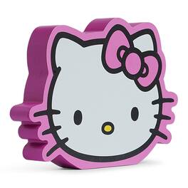 Silver Buffalo - Sanrio Hello Kitty Glitter Bow Die-Cut Wooden Wall Art | 6 x 8 Inches - White