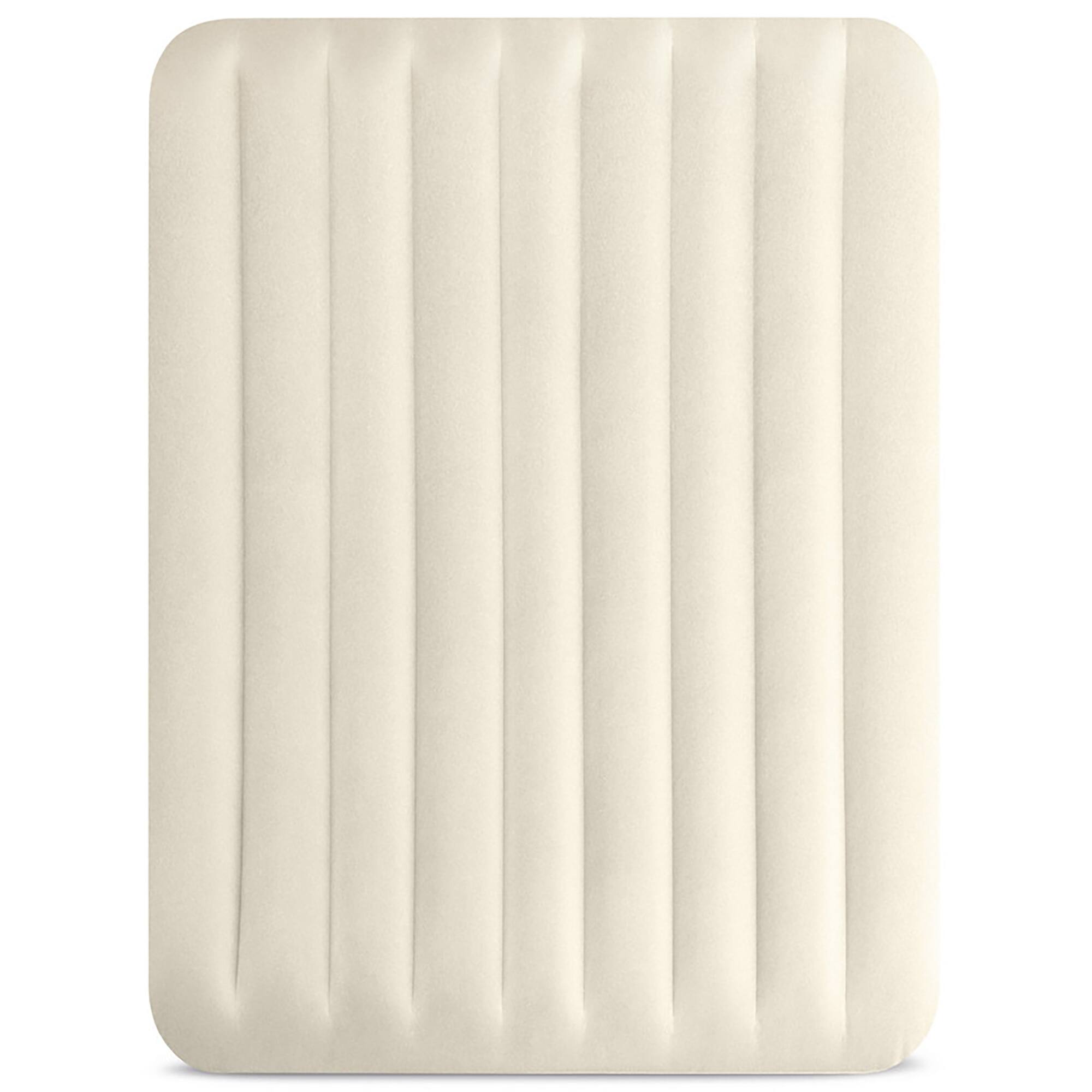 Alt View 4. Intex - Dura-Beam Standard Airbed - Queen - 10" Inflatable Air Mattress, Indoor-Outdoor 600lb Cap - Beige.