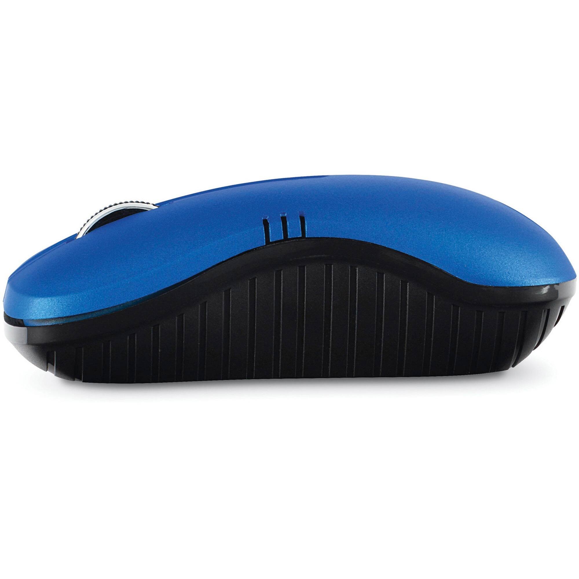 Alt View 4. Verbatim - Verbatim Wireless Notebook Optical Mouse, Commuter Series - Matte Blue - Optical - Wireless - Radio Frequency - Matte - Matte Blue.